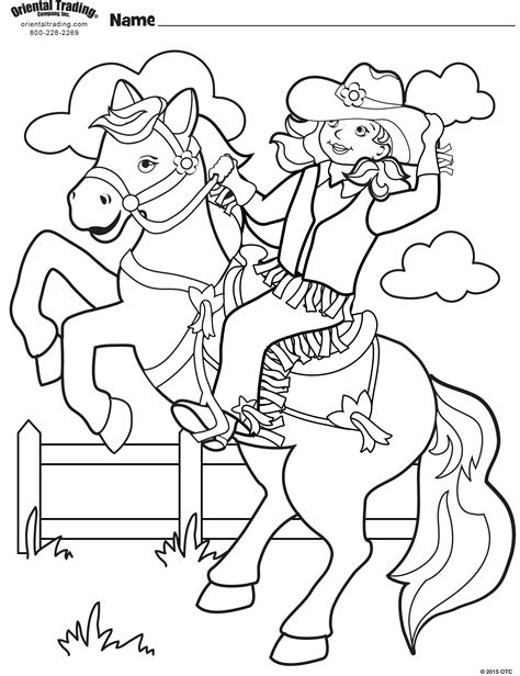 cowgirl coloring pages|22 Cowgirl Coloring Pages (Free Printable PDFs)